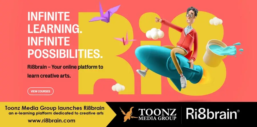 Toonz Media Group launches Ri8brain:  an e-learning platform dedicated to creative arts